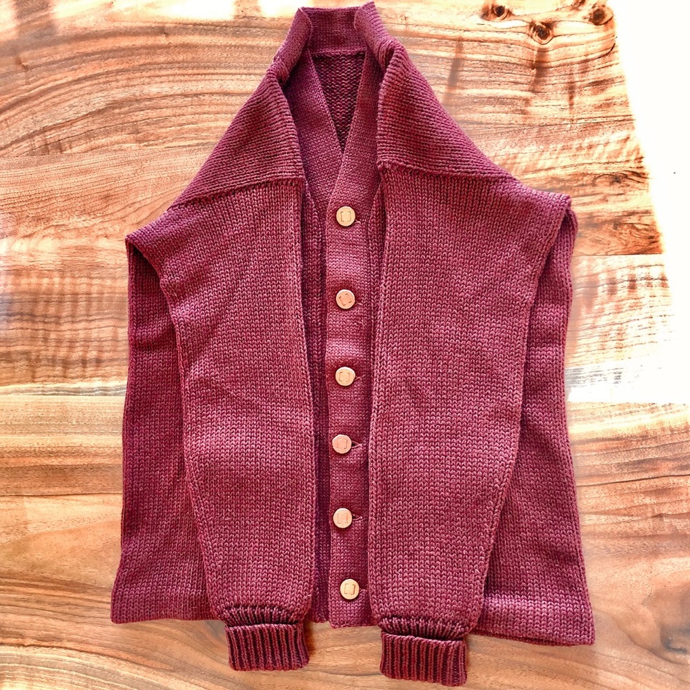 ❌SOLD❌ Shaker Knit Sweater Varsity Letterman Cardigan! - Picture 8 of 16